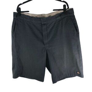 Dickies Mens Loose Fit Work Shorts Black Size 42 Cotton Blend